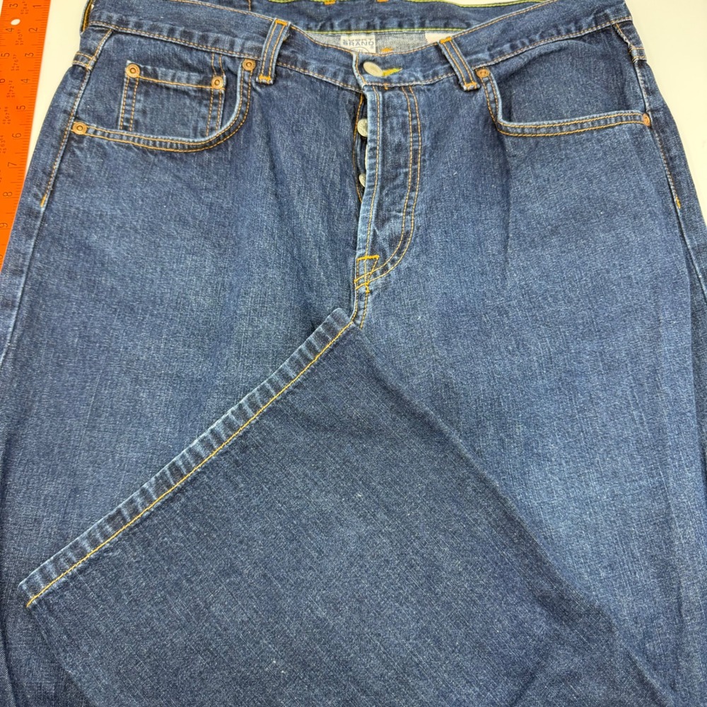 Lucky Brand‎ Womens Low Rise Easy Fit Flare Jeans Blue Button Fly Size 14/32 USA